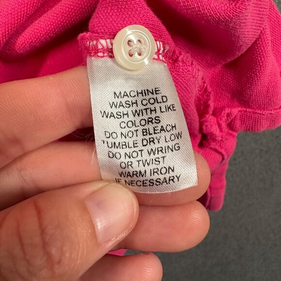 Bonobos Mens Medium Bright Pink Cotton Knit Polo Shirt Slim Fit Short Sleeve - Picture 4 of 6